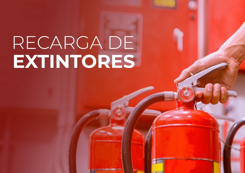Recarga y mantenimiento de extintores multipropósito de 20 LB