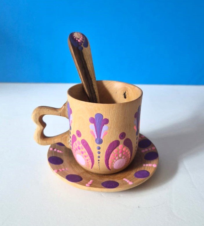 Taza Jazmín Mándala Rosado