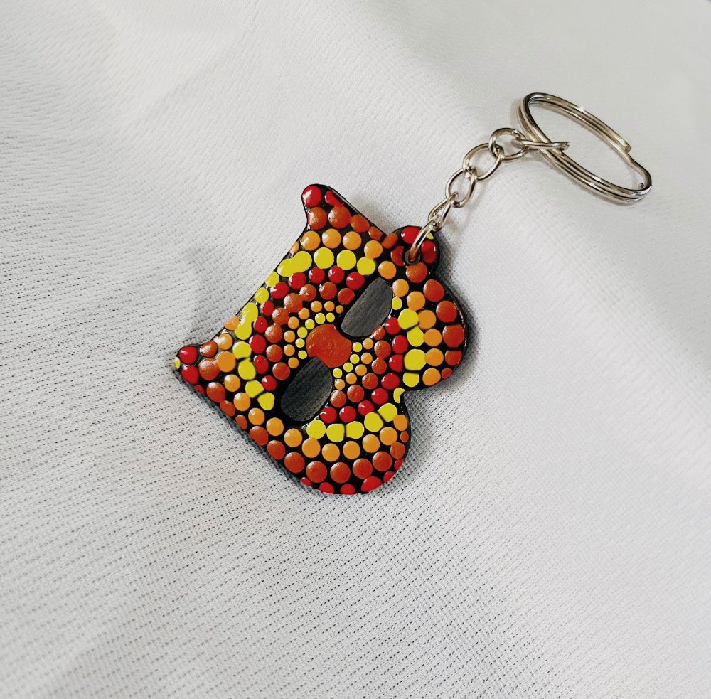 Llavero B roja