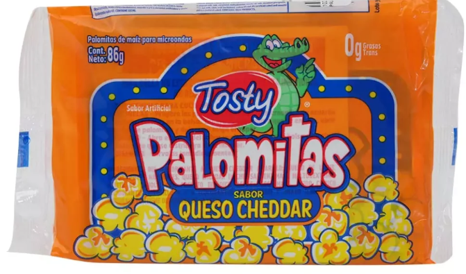 Palomitas Queso Cheddar Tosty 86g