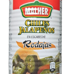 Chile Jalapeño Malher Rodajas  156 g