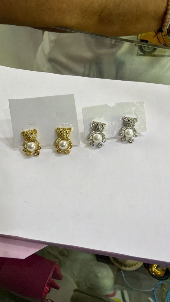 TOPOS OSO DORADO Y PLATIADO