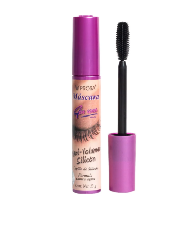 Pestañina Maxi Volumen Silicon (Empaque Fucsia) Prosa