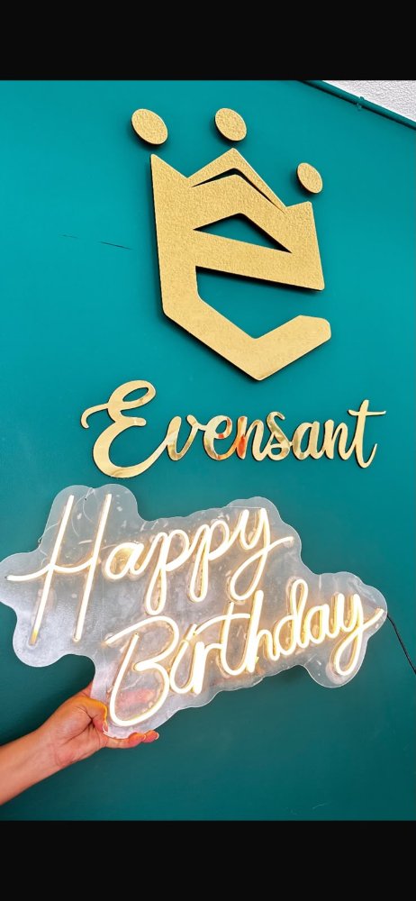 AVISO NEON HAPPY BIRTHDAY