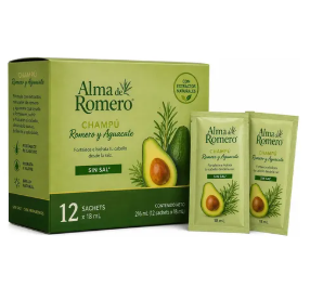CAJA SACHET ACONDICIONADOR ALMA ROMERO Y AGUACATE 18ML X 12UND