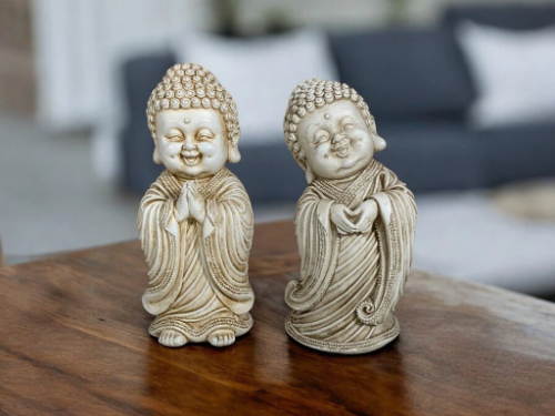 BUDA 21CM BLANCO CORAZON MANO CABEZA