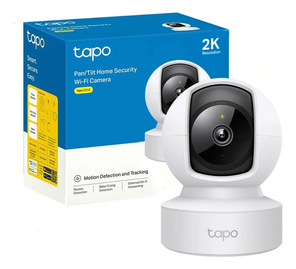 Cámara De Seguridad Tapo C212 2k 3mp Giratoria 360° Interior Audio Bidireccional