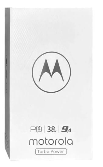 Cargador Motorola SA38C79911 usb-c de pared con cable carga turbo negro