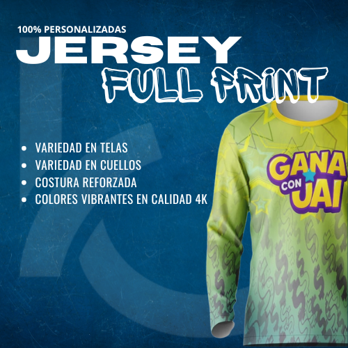 Jersey Full Print (Sin Capucha)
