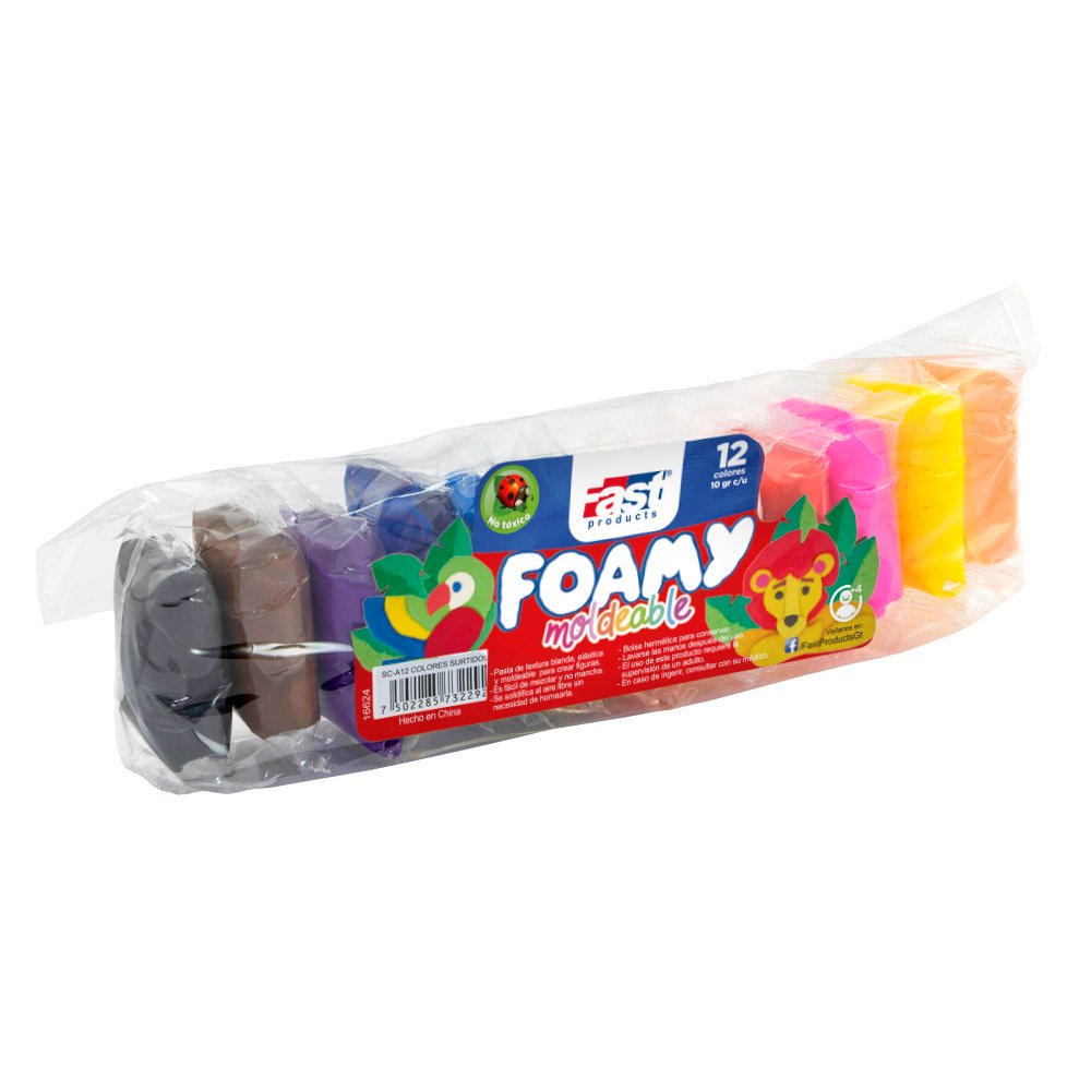 FOAMY MOLDEABLE DE 12 UNIDADES