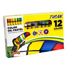 CRAYONES PASTEL TUCAN DE 12 COLORES