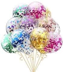 GLOBOS CON CONFETTI SURTIDO R12