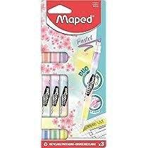 RESALTADORES DUO MAPED COLORES PASTEL