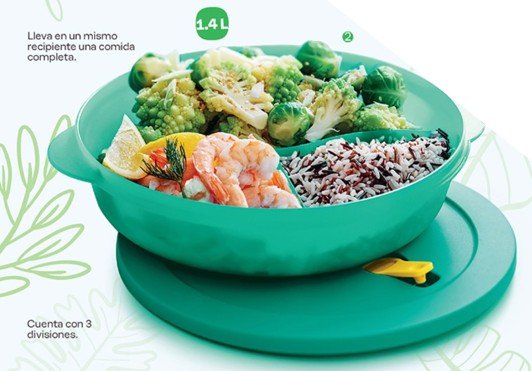 Plato grande para microondas 1.4L
