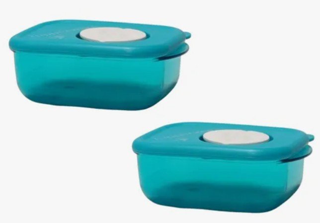 Mini cristalware rectangular 280ml Aqua