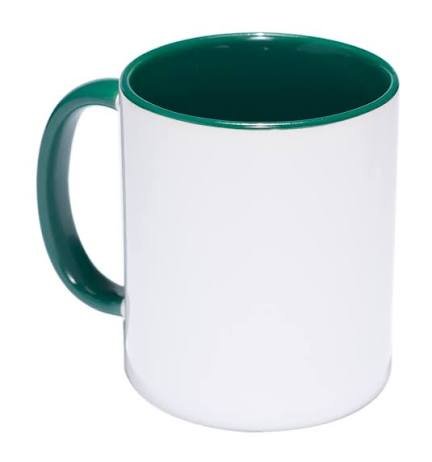 MINI MUG COLOR INTERNO VERDE OSCURO