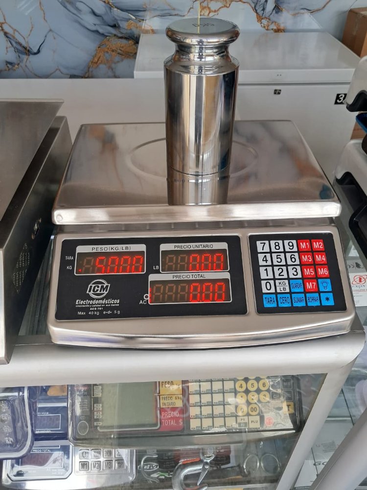 BALANZA FULL ACERO ICM 40KG