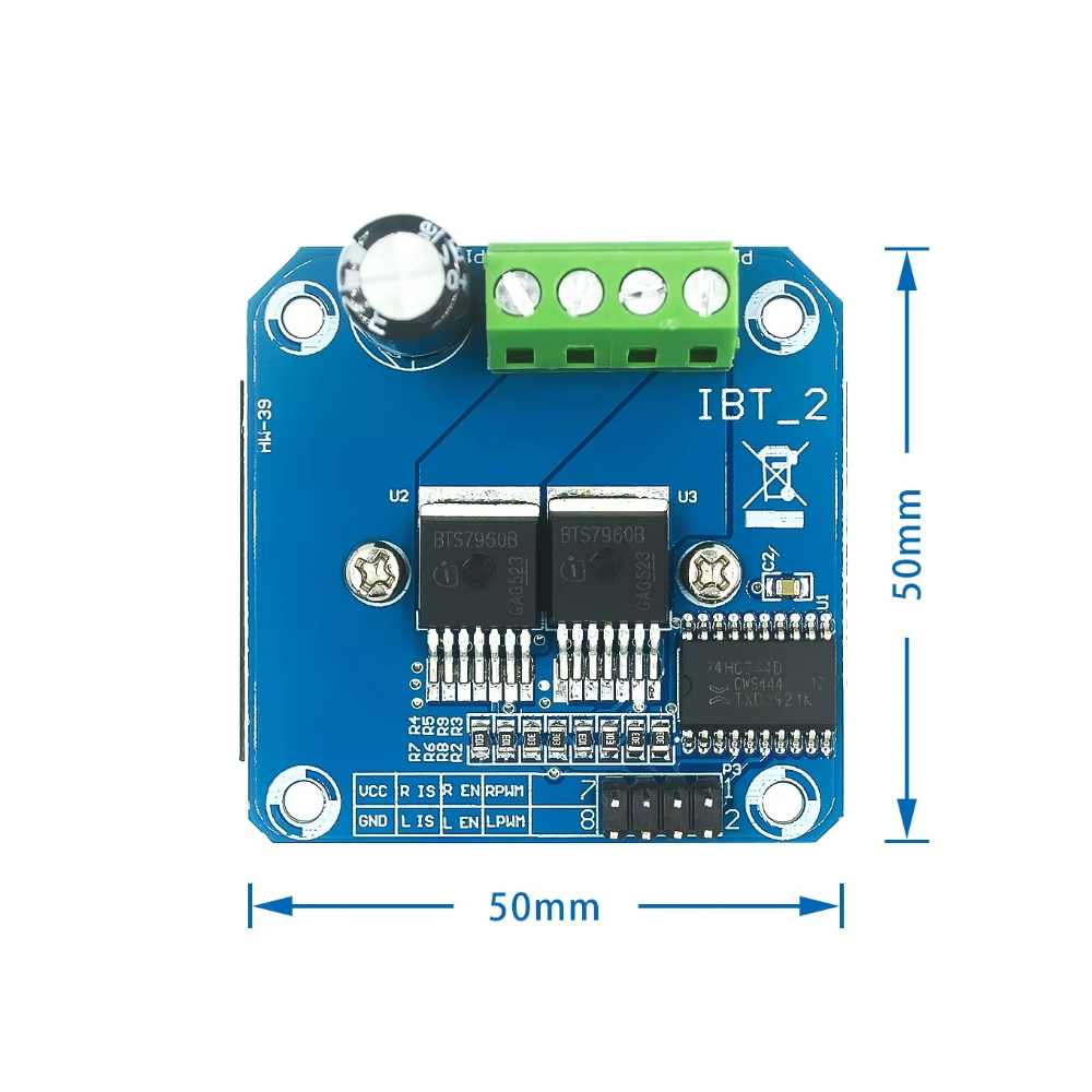 Módulo Controlador Motor BTS7960 / BTN7960 43A