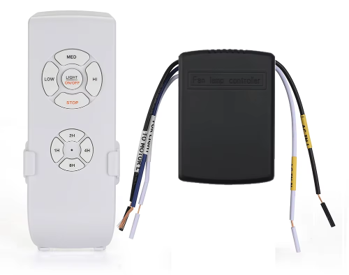 Kit Control Remoto para Ventilador de Techo con Luz | AC 110–240V | Velocidad Ajustable