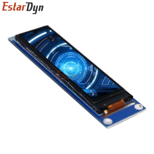 Pantalla TFT LCD 2.25” ST7789 | SPI | Vista Completa | 76×284