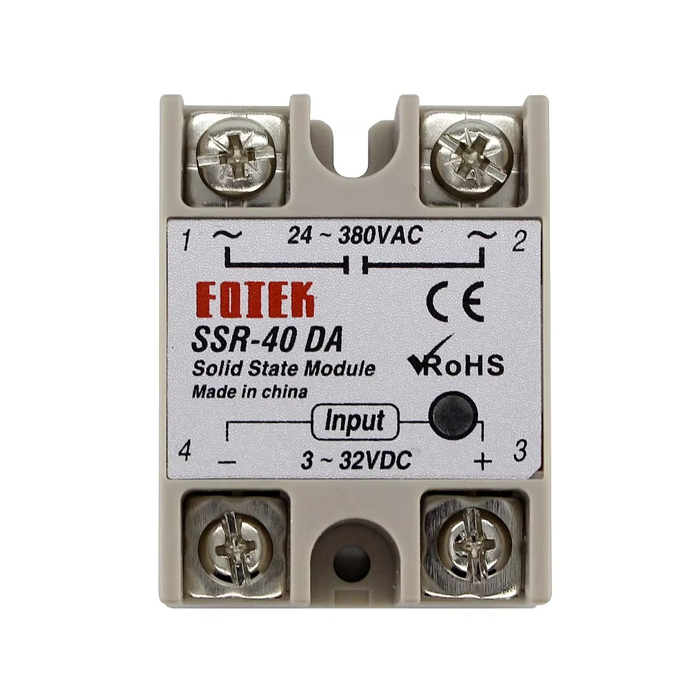 Relé de estado sólido SSR 40A – 3-32V DC / 24-380V AC