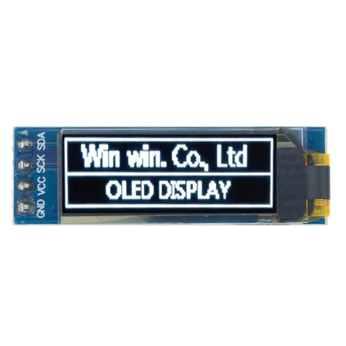 Pantalla OLED 0.91” SSD1306 | 128×32 | I2C | Arduino