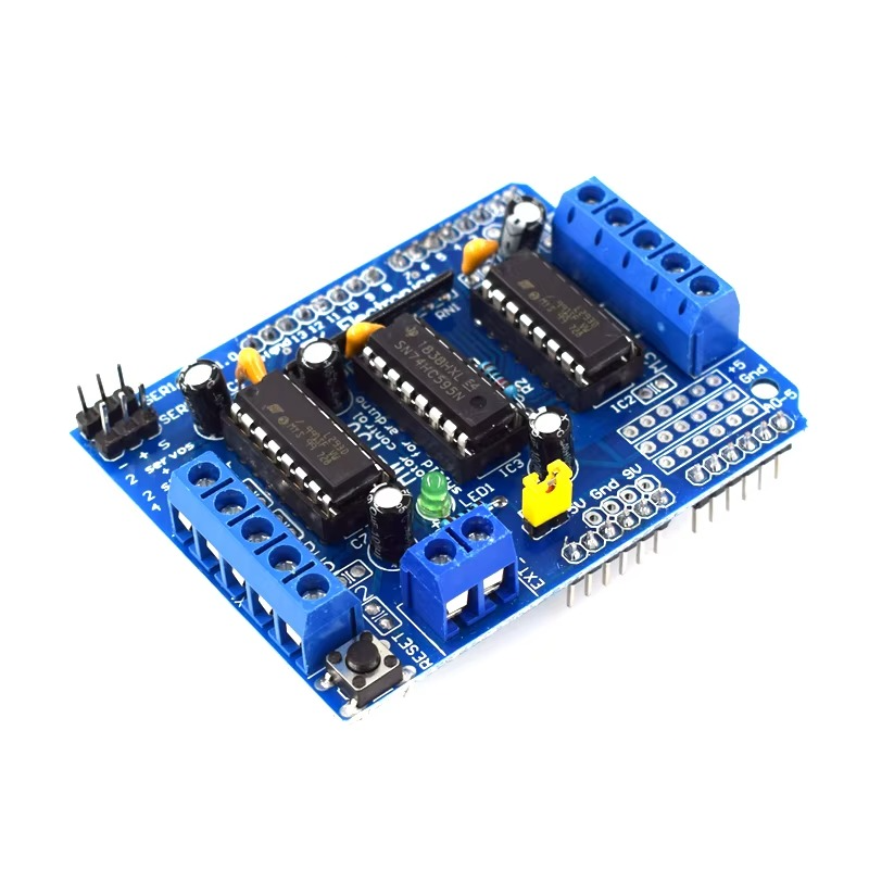 Tarjeta Controladora de Motores L293D ideal para proyectos con Arduino.