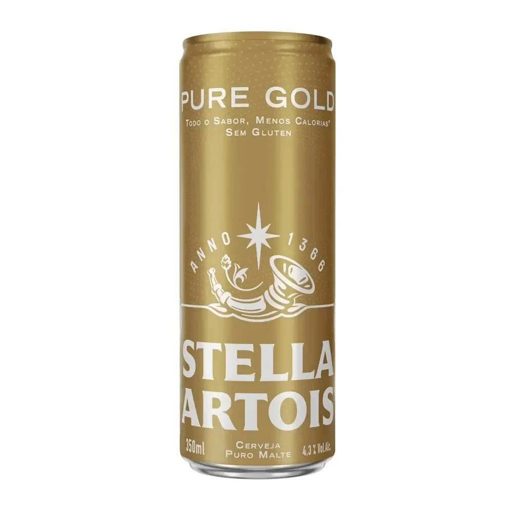 Cerveja Stella Puro Gold Lata 350ml