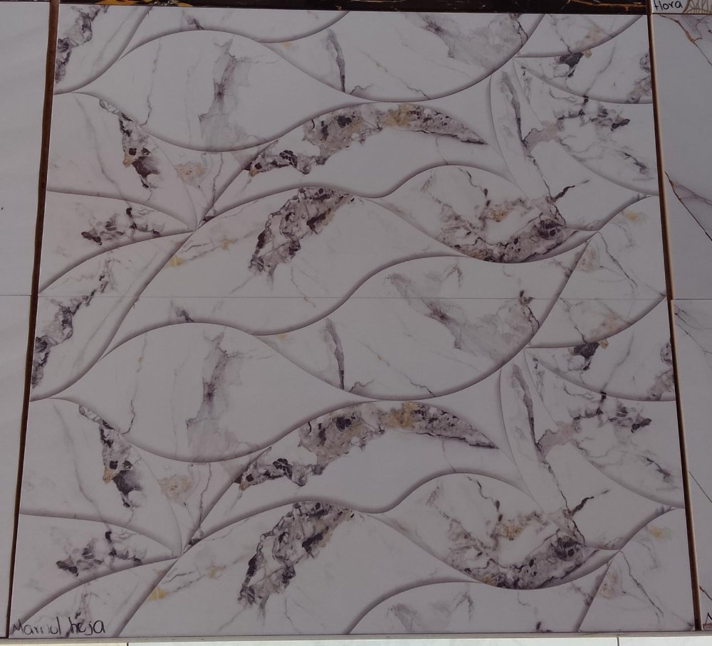 Pared marmol hoja ondulada 30x60