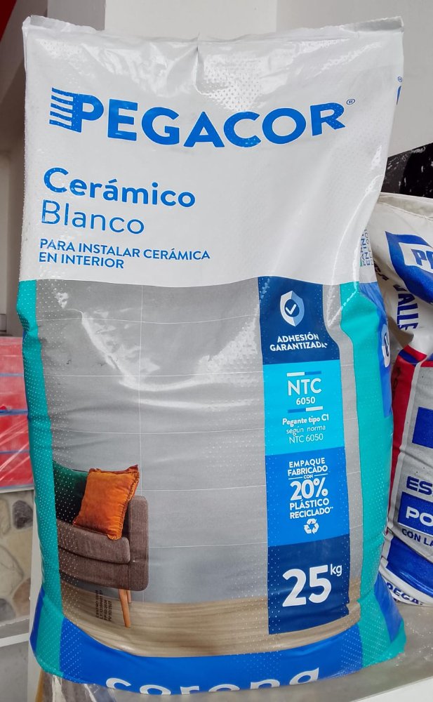 Pegacor blanco x25 kilos