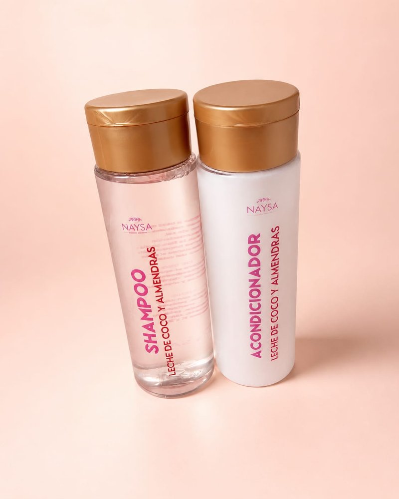Shampoo Y Acondicionador Leche de Coco y Almendras