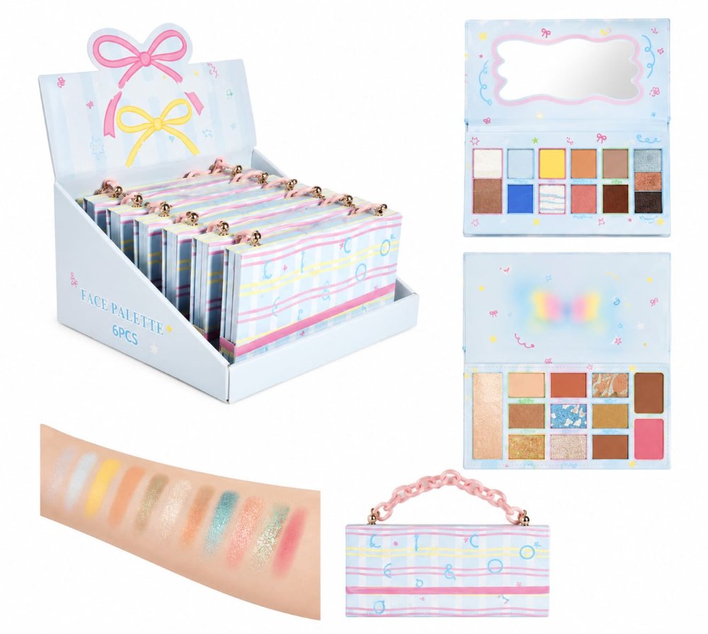 Kit de Maquillaje con Sombras y Espejo – Kevin&Coco