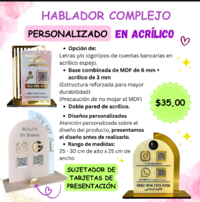 Hablador Complejo TODO ACRÍLICO