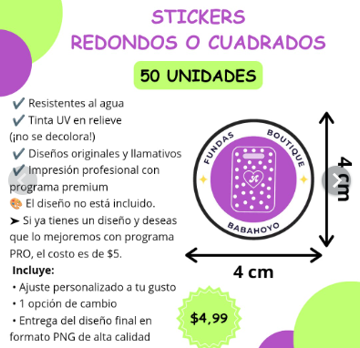 Stickers 4x4 cm