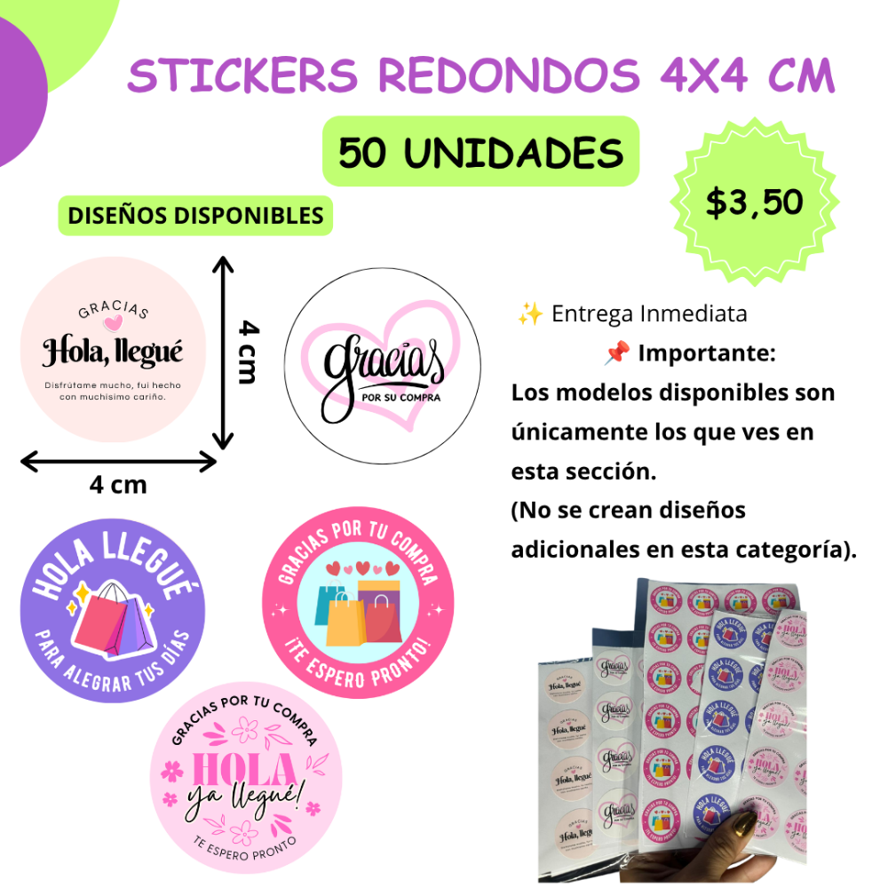 4x4 stickers entrega/envío inmediato