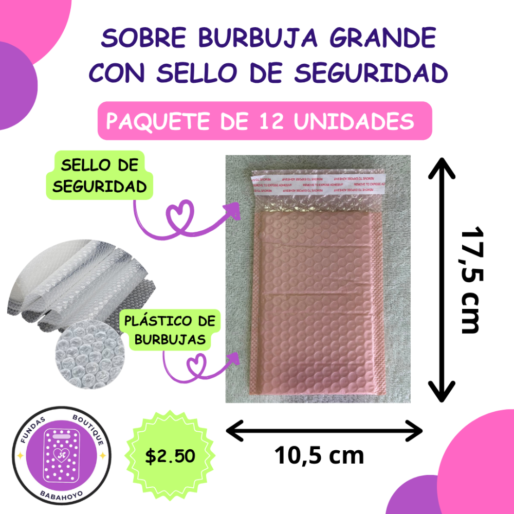 Sobre Burbuja Grande (12u)