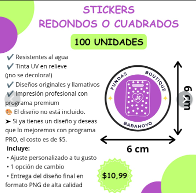 Stickers 6x6 cm_100u