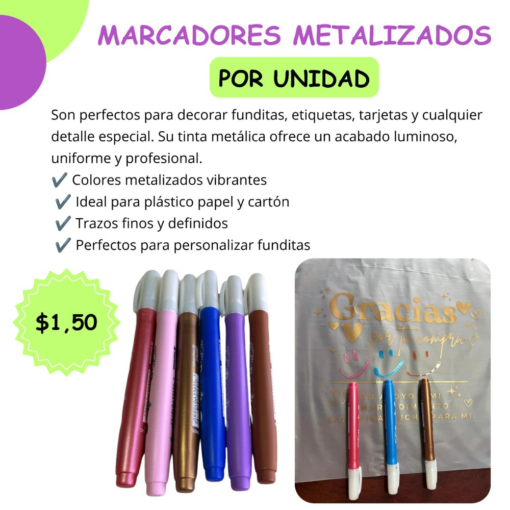 MARCADORES METALIZADOS