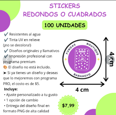 Stickers 4x4 cm_100u