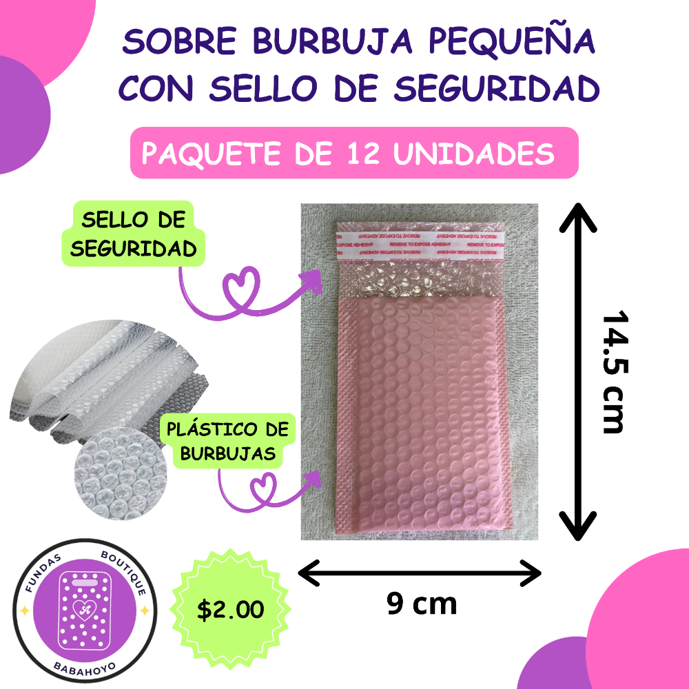 Sobre Burbuja Pequeña (12u)