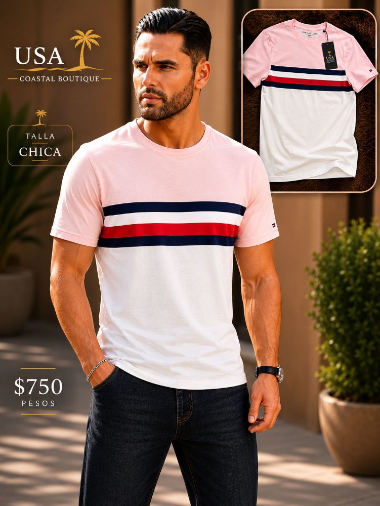 Playera Tommy Pink