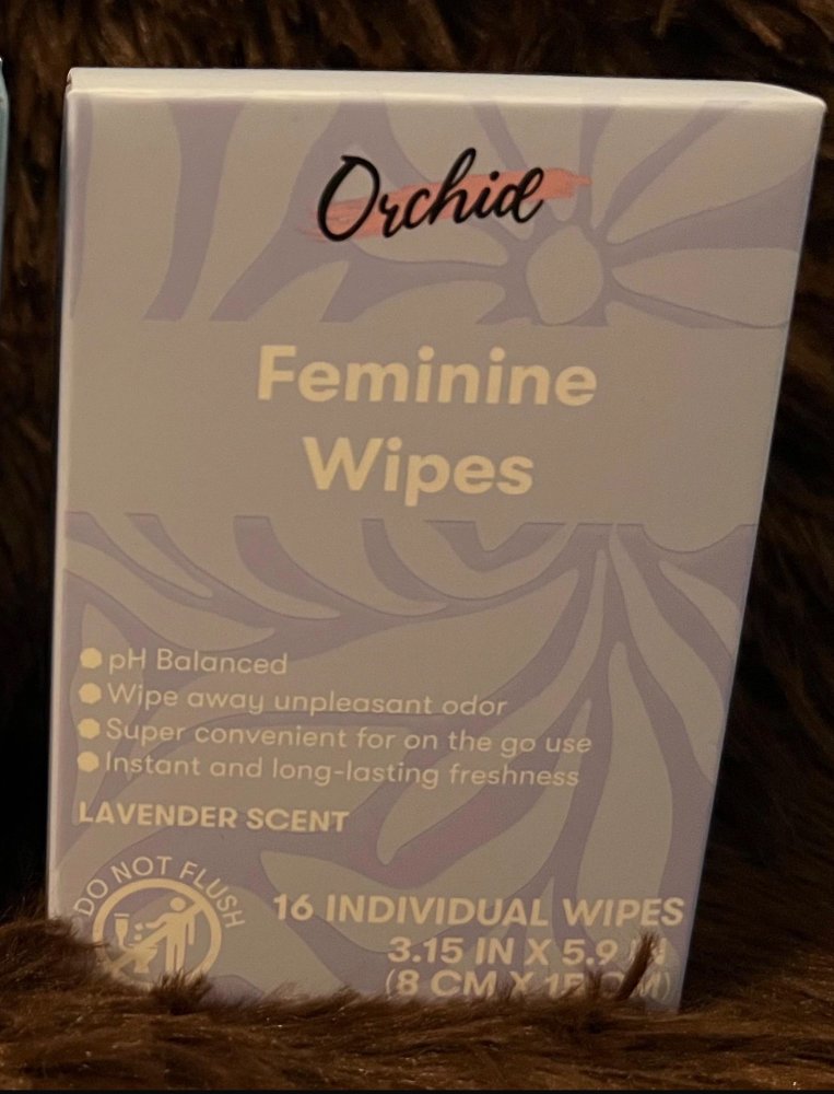 Orchid Lavender Feminine Wipes 16ct