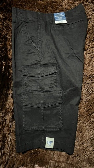Cargo Shorts negro Caballero