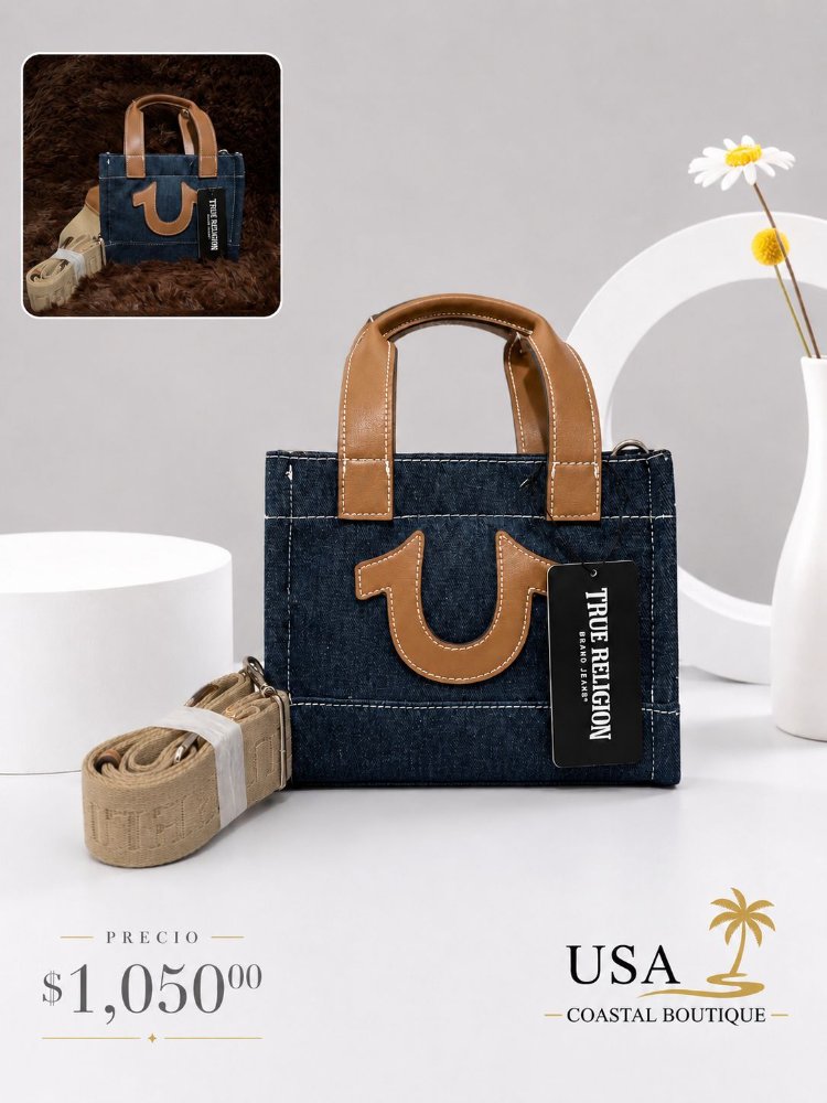 mini tote mezclilla