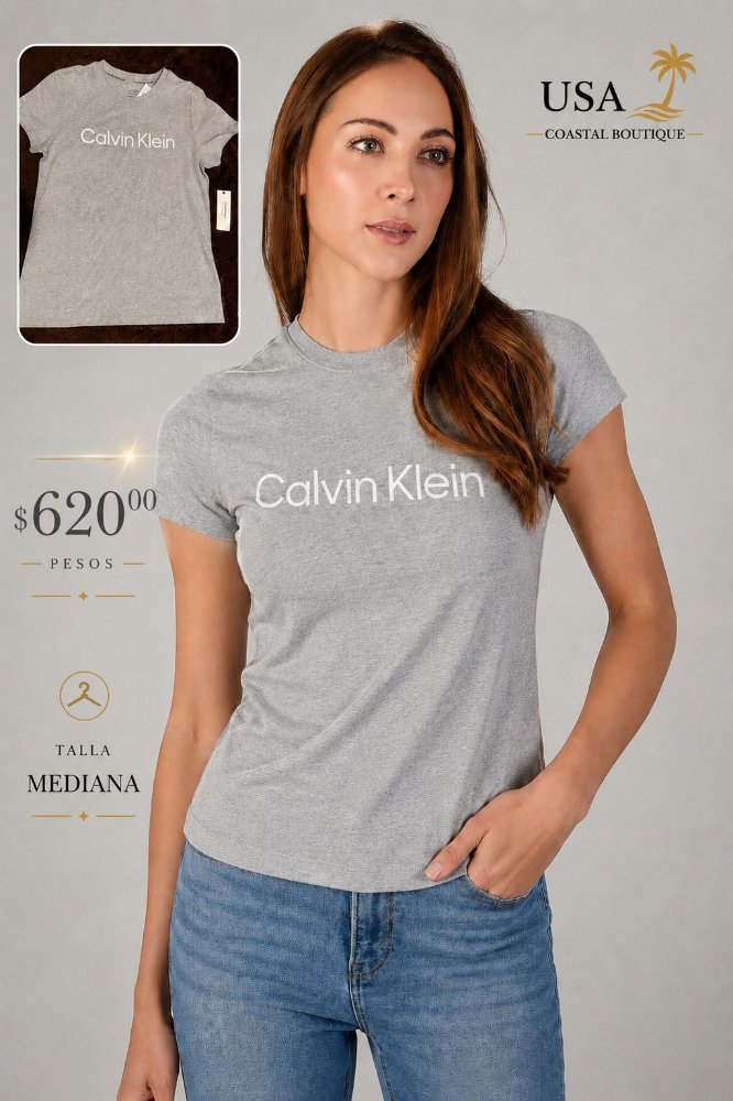 Blusa Ck gris