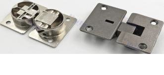 Bisagra para puertas abatibles. Caja 35mm. 4 tornillos. Angulo de Apertura 180° Material Zinc Alloy. Color Niquel