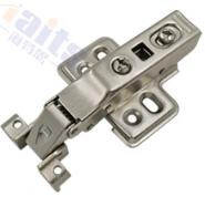 FORZA-Bisagra para Perfil aluminio delgado. Slow m. Clip Color NÍQUEL. PARCHE RECTA
