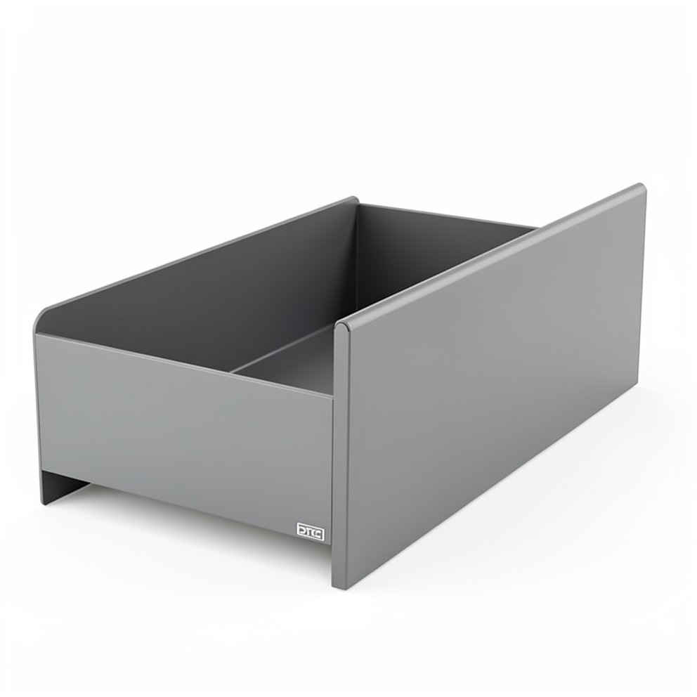 DTC MAGIC STAR PLUS CAJÓN MEDIO CIERRE LENTO 126x450MM 40KG GRIS MATE