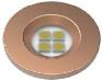 FORZA-BalaCircularempotrar,Caja35mm(4ledsx0,5Watts)Consumo1W/hora,Angulo de apertura120º.Blanco Frio: E521 5000K, Blanco calido:E321 3000K.Disponible en color:Blanco, Oro Rosa.Conexión directa a 110v.