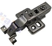 FORZA-Bisagra para Perfil aluminio delgado. Slow m. Clip Color Negra. PARCHE RECTA